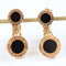 Boucles d'oreilles BULGARI - Boucles d'oreilles Bulgari en or jaune et onyx 58 Facettes 126202