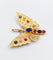 Pendentif Pendentif or rose papillon, pierres de couleur et perles 58 Facettes A05324