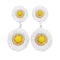 Boucles d'oreilles Boucles d'oreilles Buccellati, "Blossoms Color", or jaune, argent, diamants bruns, agates jaunes. 58 Facettes 34849