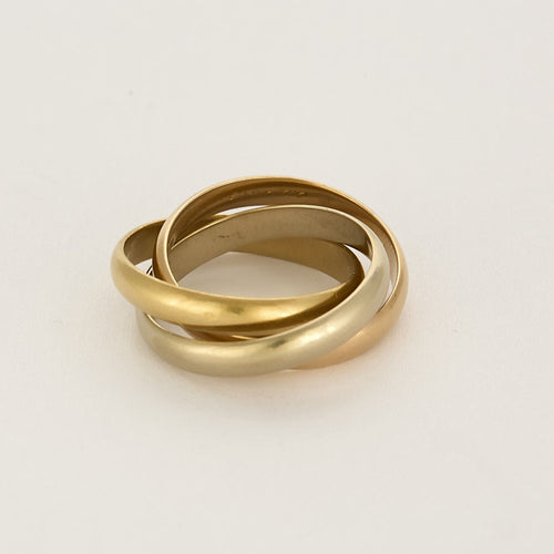 Bague 63 Cartier Bague Trinity en trois ors 58 Facettes LIS2603