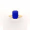 Bague 53 Bague or jaune lapis lazuli 58 Facettes