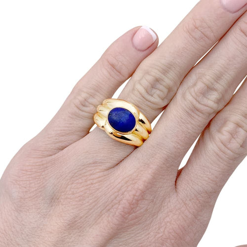 Bague 53 Bague Van Cleef & Arpels, lapis-lazuli, or jaune. 58 Facettes 35260
