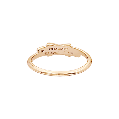 Bague 50 Bague Chaumet, "Jeux de Liens", or rose et diamants. 58 Facettes 34612