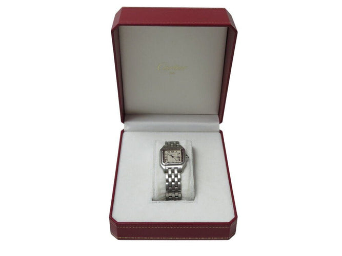 Montre montre CARTIER panthere gm 130000c quartz 41 mm acier   +boite 58 Facettes 269447