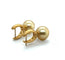 Boucles d'oreilles Boucles D’Oreilles en Perles Champagne et Or Jaune 58 Facettes 380872/Z05HU0U1