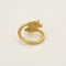 Bague 54 Bague "Serpents"  en or jaune et rubis de synthèse 58 Facettes BIA10342