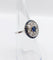 Bague 51 Bague cible art déco en platine, saphir et diamants taille ancienne 58 Facettes A06489
