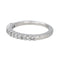 52 Bague  Demi-alliance  Or blanc Diamant 58 Facettes 4286142CN