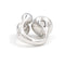 Bague 49 Bague Or blanc Diamant, Calcédoine 58 Facettes 1996141CN