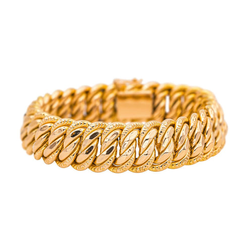 Bracelet Maille américaine Or rose