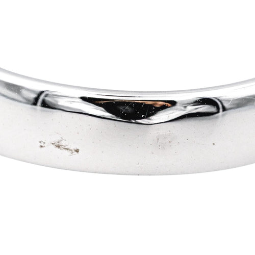 Bague 53 Bague  Demi-alliance Or blanc Diamant 58 Facettes 4144058RV