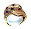 Bague Bague DAUPHIN en or jaune 18 carats, diamants ,saphirs et rubis 58 Facettes AB224