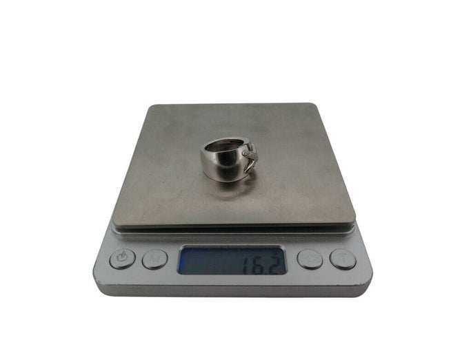 Bague 56 bague CHAUMET liens croises gm t56 asymetrique en or blanc diamants 0.45ct 58 Facettes 268855