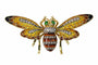Pendentif Vintage Bee Brooch-Pendant with Plique-à-Jour Enamel and Trembling Wings 58 Facettes 24263-0277