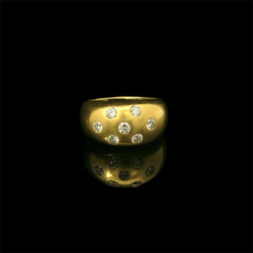 Bague 54 Victorian Diamond Gypsy ring 58 Facettes