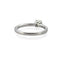 Bague 53 Solitaire Cartier en diamants sur monture en platine 58 Facettes