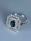Bague 50 Bague Art Deco en Or jaune, diamants et saphir 58 Facettes