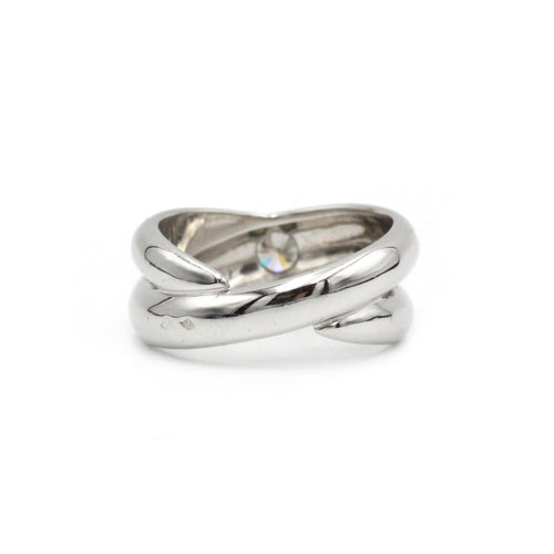 Bague 60 Bague - Or blanc et diamant 58 Facettes 1076