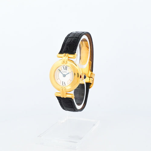 Montre Cartier - Montre Must Colisée 24 mm en vermeil, cadran trinity ivoire 58 Facettes
