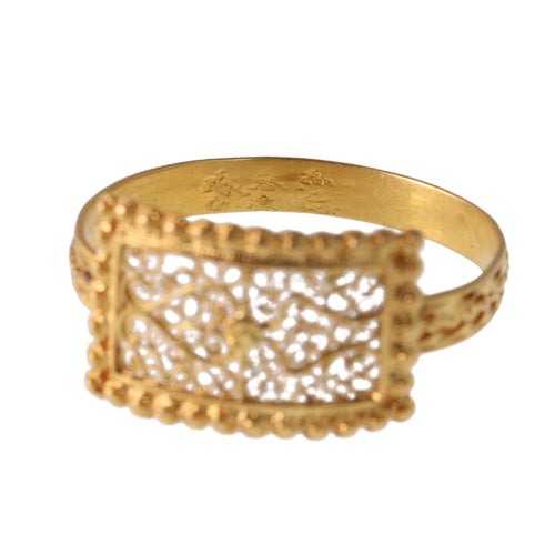 Bague ancienne en or 18 carats avec granulation et filigrane, vers 1780 – Reflet de l'élégance géorgienne