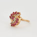 Ring Cocktail ring adorned with pink sapphires and diamonds 58 Facettes SPEV 16