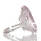 Bague 55 Bague en or blanc, kunzite, diamant 58 Facettes
