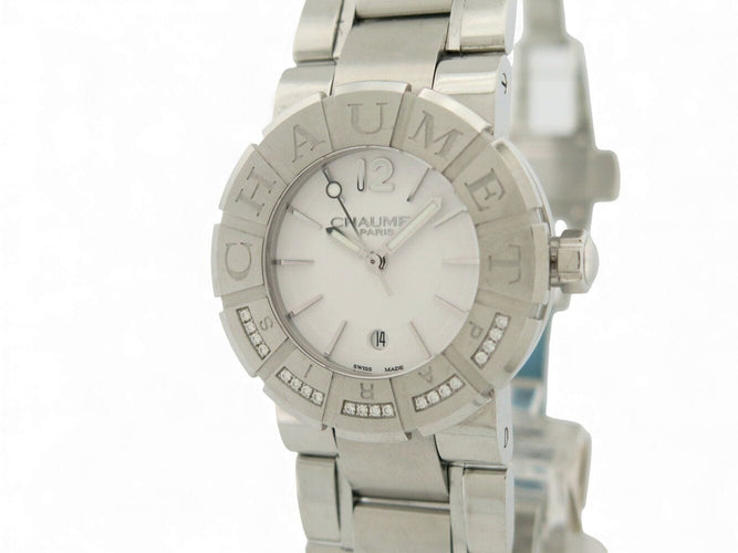 Montre montre CHAUMET class one 622c 33mm en acier 20 diamants quartz lady 58 Facettes 271144