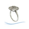 Bague Bague Vintage carrée - Diamants 0,44 carat - Or gris 18 K et platine 58 Facettes AA 1697