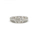 Bague 50 Bague or blanc et diamants 58 Facettes 220453R