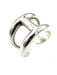 Bague HERMES - bague collection osmose, argent GM 58 Facettes