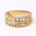 Ring 55 Ring 2 rings Yellow gold Diamonds 58 Facettes E360859