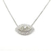 Collier Collier or blanc diamant marquise et diamants taille brillant 58 Facettes