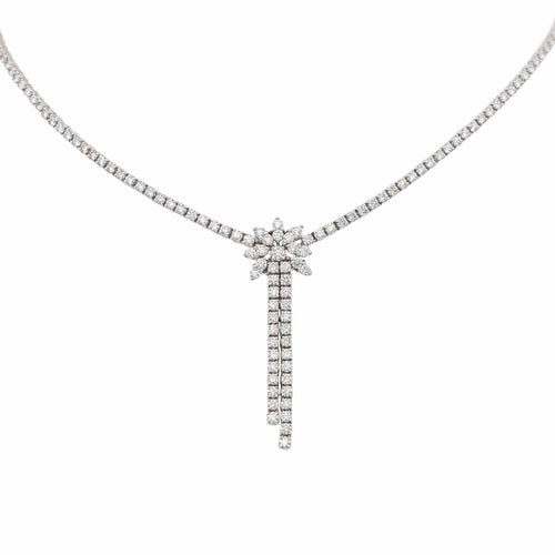 Collier Rivière Or blanc Diamant