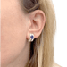 Boucles d'oreilles Boucles d'oreilles saphirs, diamants, or blanc. 58 Facettes 34264