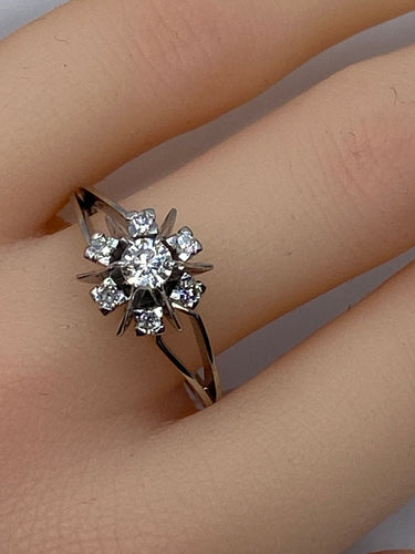 Bague Margueritte en Or blanc & Diamants