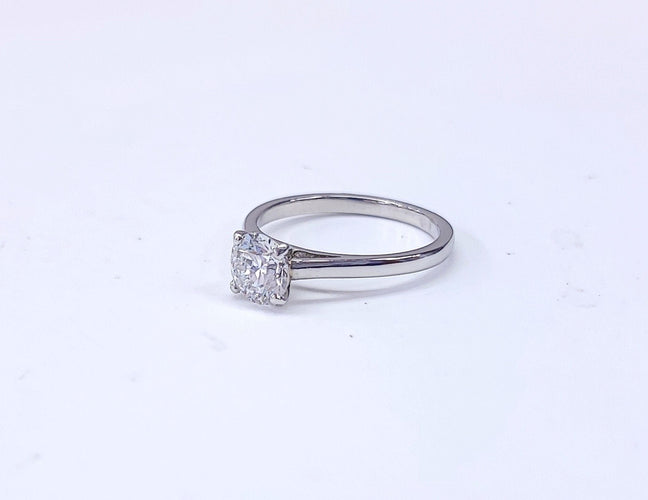 Bague 51.5 DE BEERS - Bague solitaire platine 1 carat 58 Facettes DEBEERS.1722