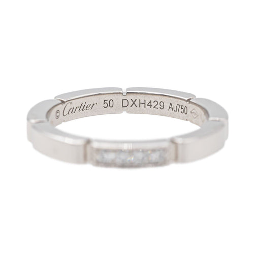 Bague 50 Cartier Bague Alliance Maillon Panthère Or blanc Diamant 58 Facettes 3468658CN