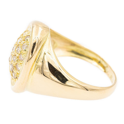 Bague 54 Bague Chevalière Or jaune Diamant 58 Facettes 2301445CN