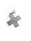 Pendentif Pendentif croix en or blanc et diamants 58 Facettes