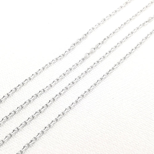 Collier Collier en or blanc serti d'un diamant de 0.15 carat 58 Facettes