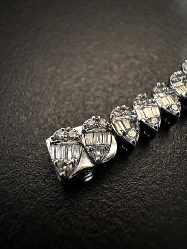 Bracelet Bracelet en or blanc avec diamants 58 Facettes