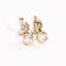 Boucles d'oreilles Boucles d'oreilles dormeuses anciennes diamants en or jaune et blanc 58 Facettes LMB-278