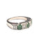 Bague Bague en or blanc avec diamants et émeraudes 58 Facettes Q95B(524)