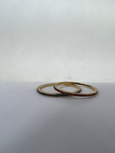 Bague 54 Bagues doubles en diamant et saphir orange 58 Facettes ME-R-03-04