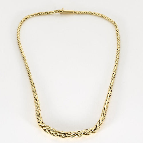 Collier Collier or jaune à maille palmier 58 Facettes SL5154