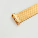 Bracelet Yellow gold ribbon bracelet with “honeycomb” mesh 58 Facettes