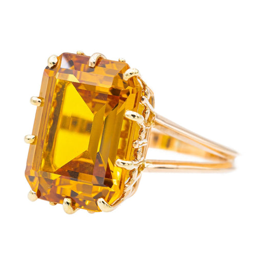 Bague 57 Bague  Or rose Citrine 58 Facettes 3257409RV