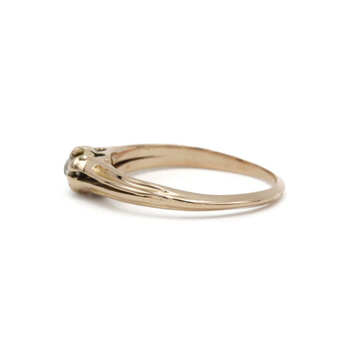 Bague solitaire or jaune diamant 58 Facettes 240374R