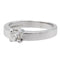 Bague 53 Bague Solitaire Or blanc Diamant 58 Facettes 578708RV