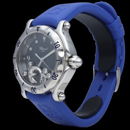 Montre Chopard Montre Happy Sport Dolphin Diamond 58 Facettes MT39686